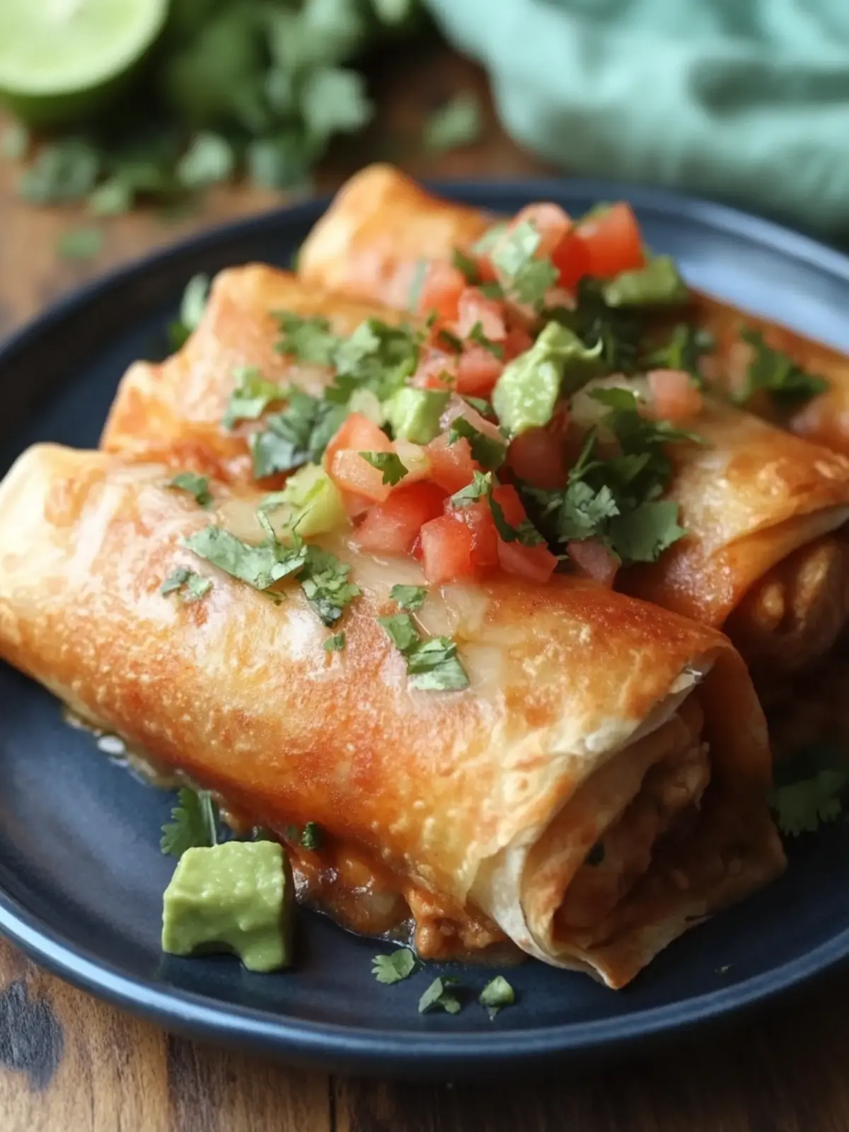 Crispy Chimichangas with Chicken for a Flavor Party 4 Chimichangas with Chicken