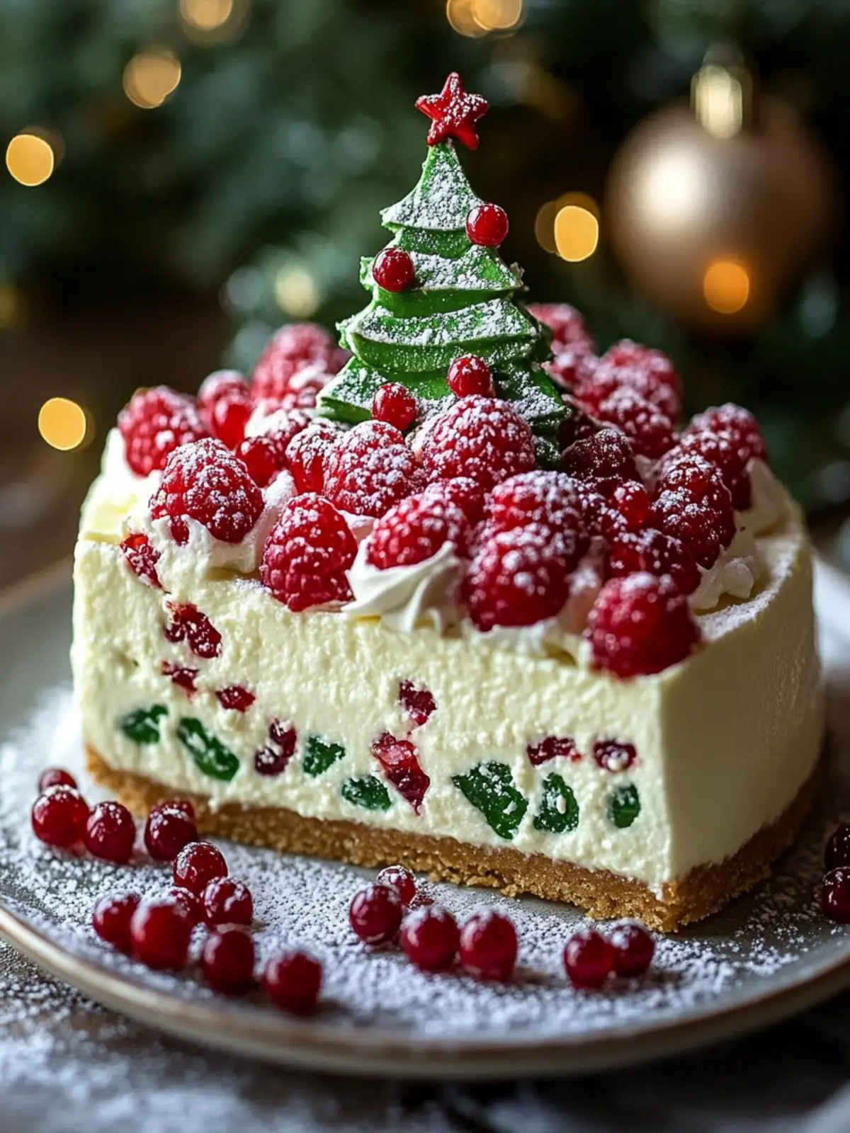 Gorgeous Christmas Tree Cheesecake to Impress Your Guests 3 Christmas Tree Cheesecake