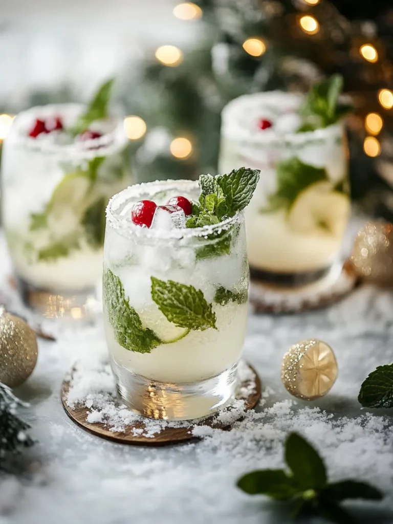 White Christmas Mojitos