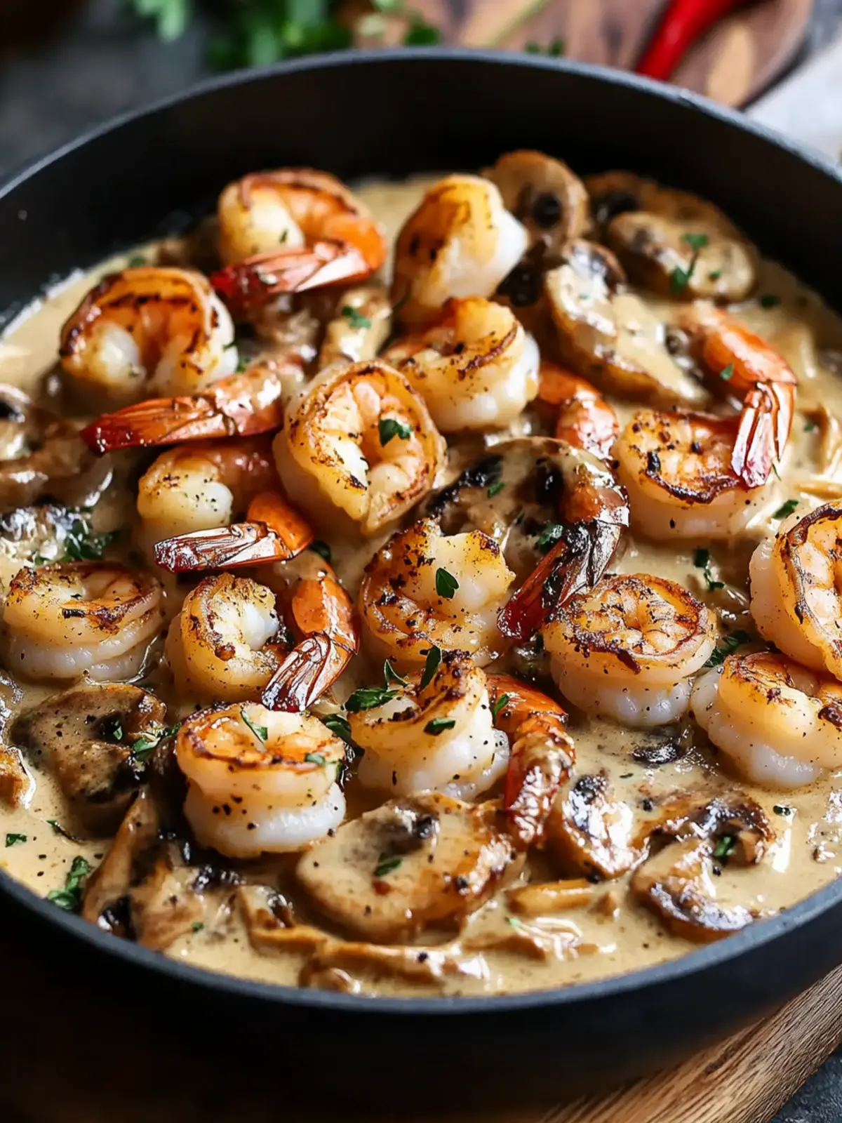 Blackened Shrimp Stroganoff