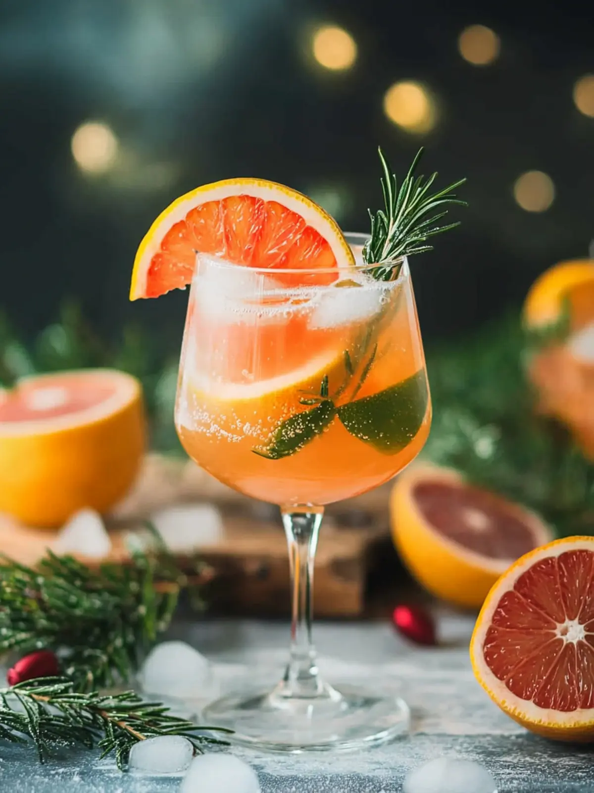 Winter Citrus Spritz Mocktail
