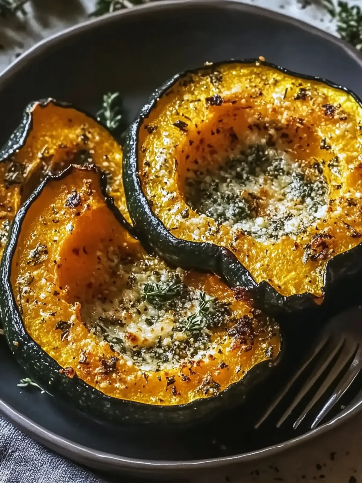 Savor the Season with Parmesan Herb Roasted Acorn Squash 3 Parmesan Herb Roasted Acorn Squash