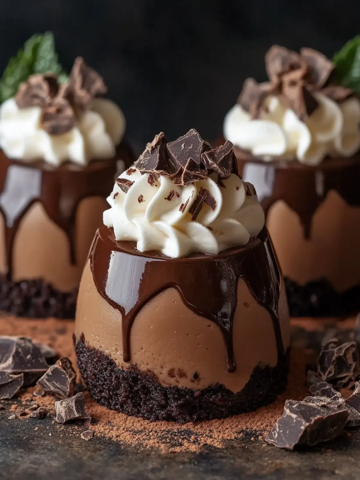 Chocolate Dome Mousse with Ganache
