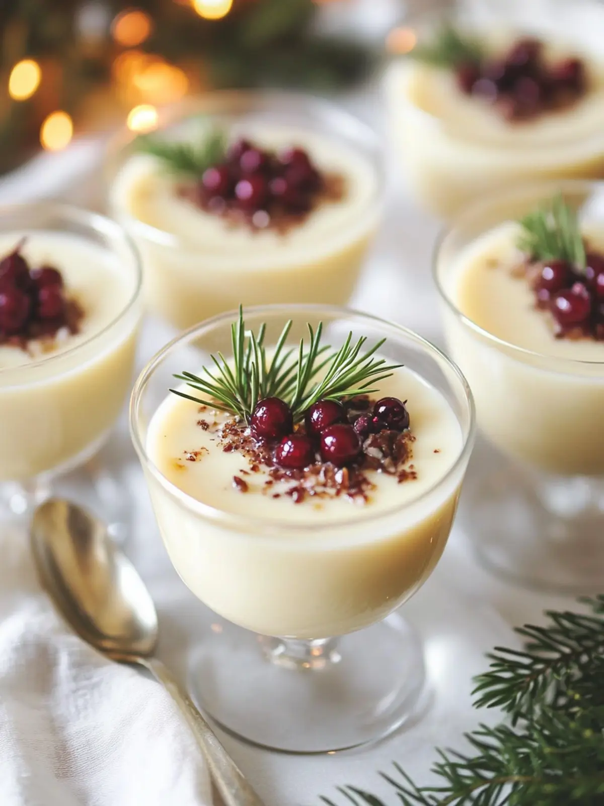 Eggnog Panna Cotta