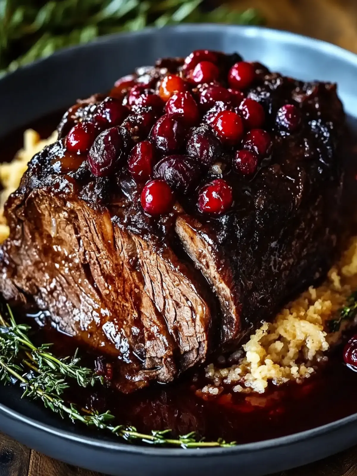Succulent Braised Beef Roast with Cranberry Balsamic Glaze 5 Braised Beef Roast with Cranberry Balsamic Glaze
