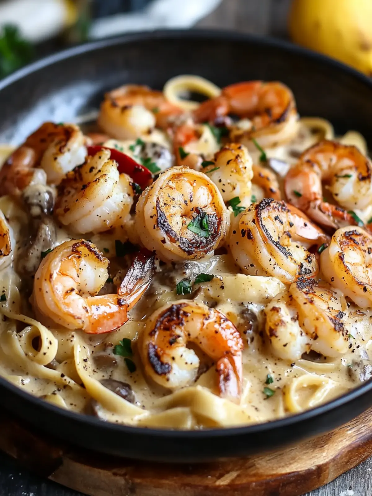 Blackened Shrimp Stroganoff