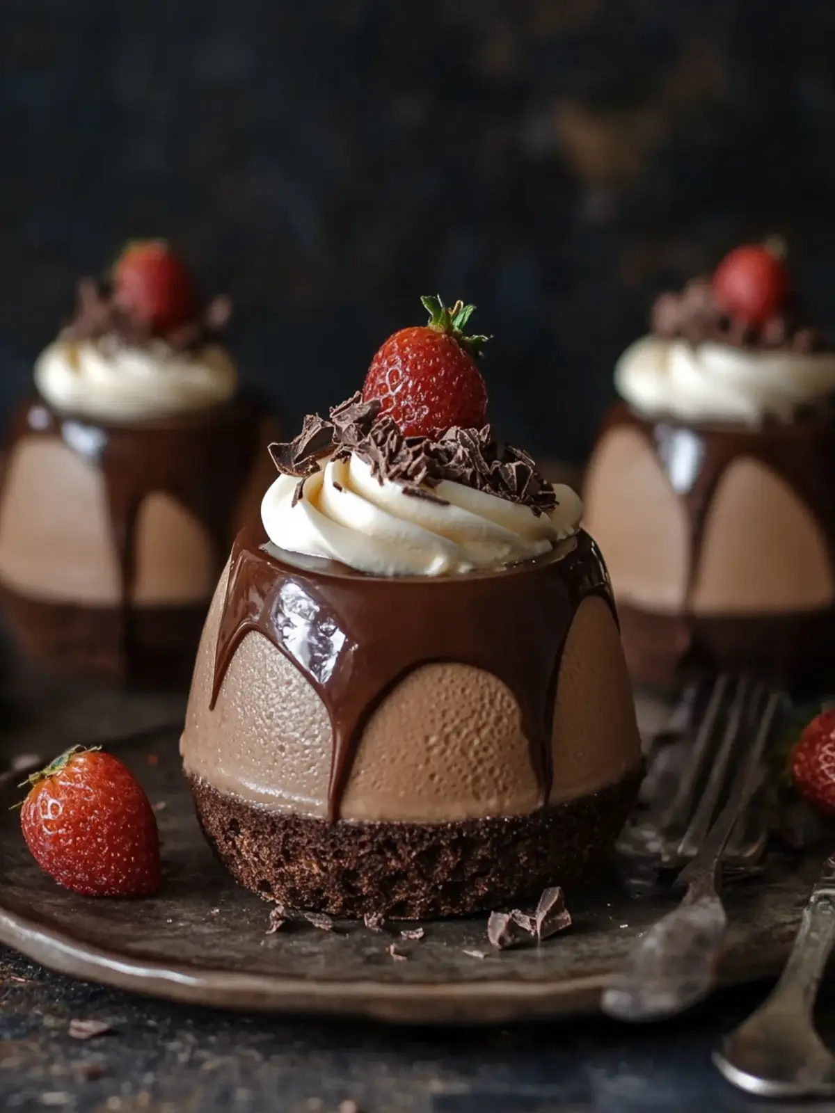 Chocolate Dome Mousse with Ganache