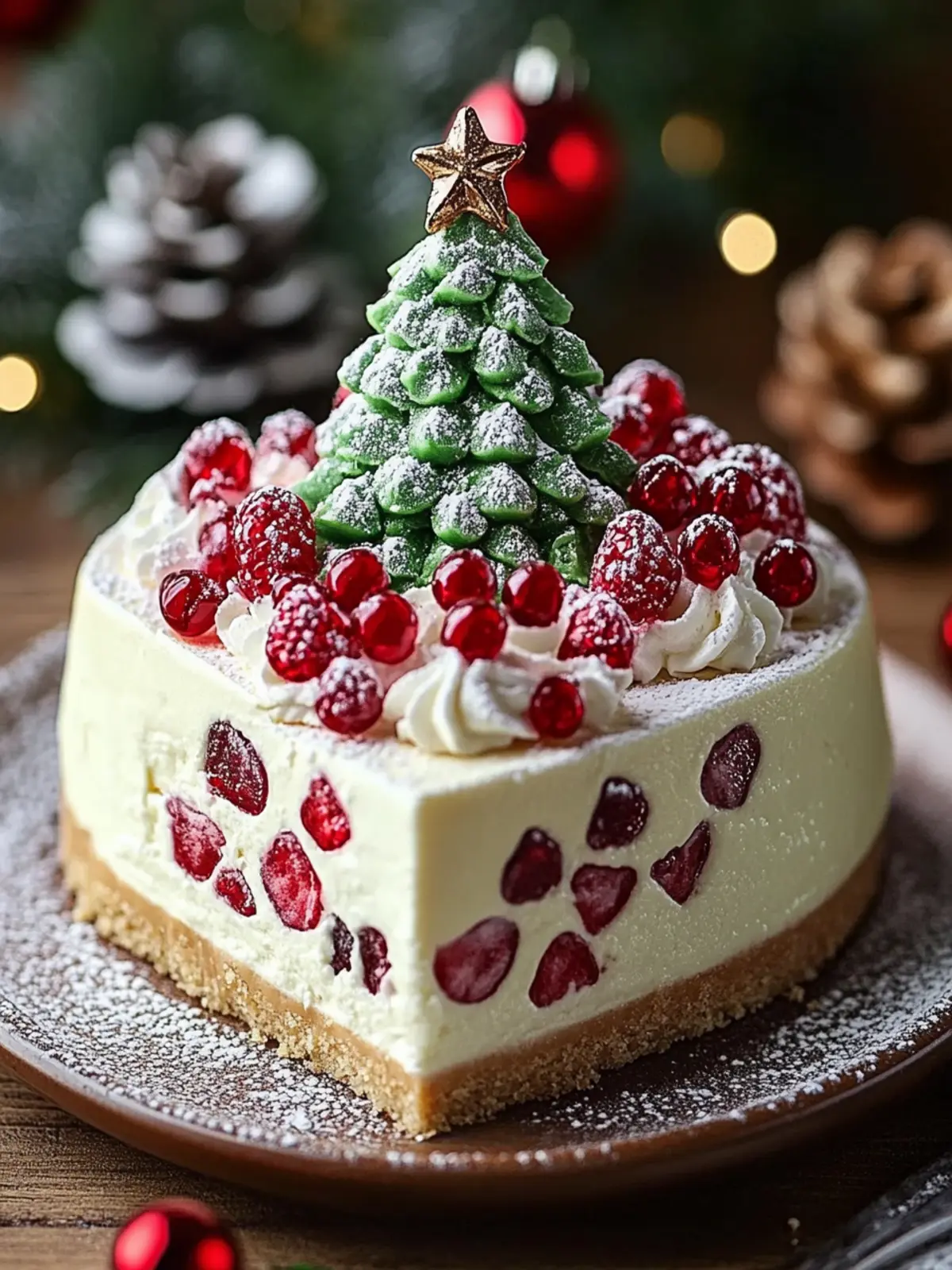 Gorgeous Christmas Tree Cheesecake to Impress Your Guests 4 Christmas Tree Cheesecake