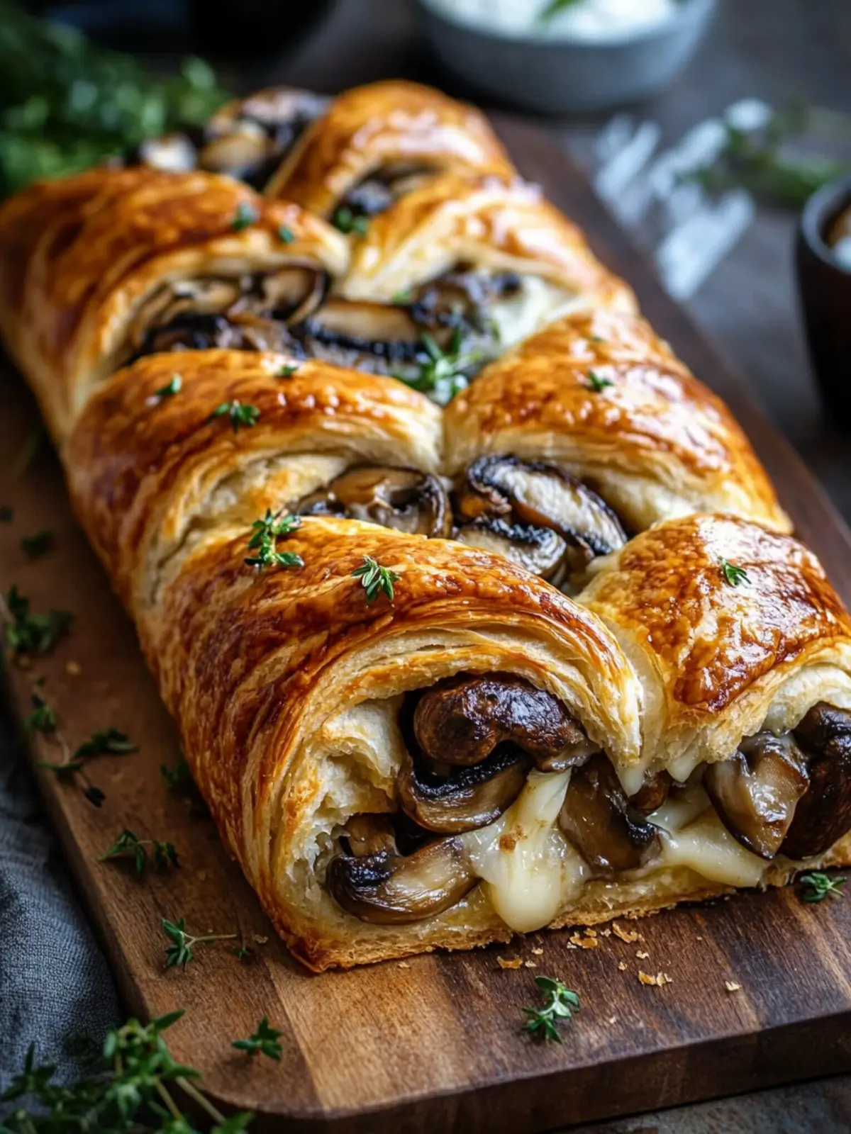 Mushroom Gruyère Puff Braid: A Showstopper for Any Gathering 5 Mushroom Gruyère Puff Braid