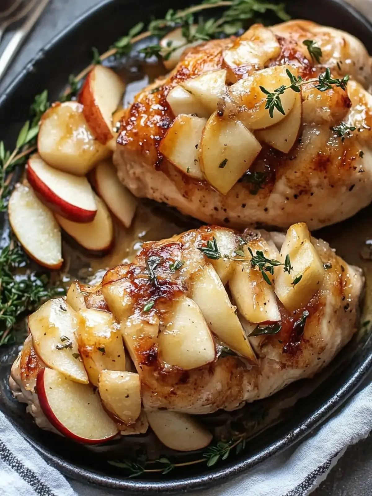 Apple and Brie Stuffed Chicken