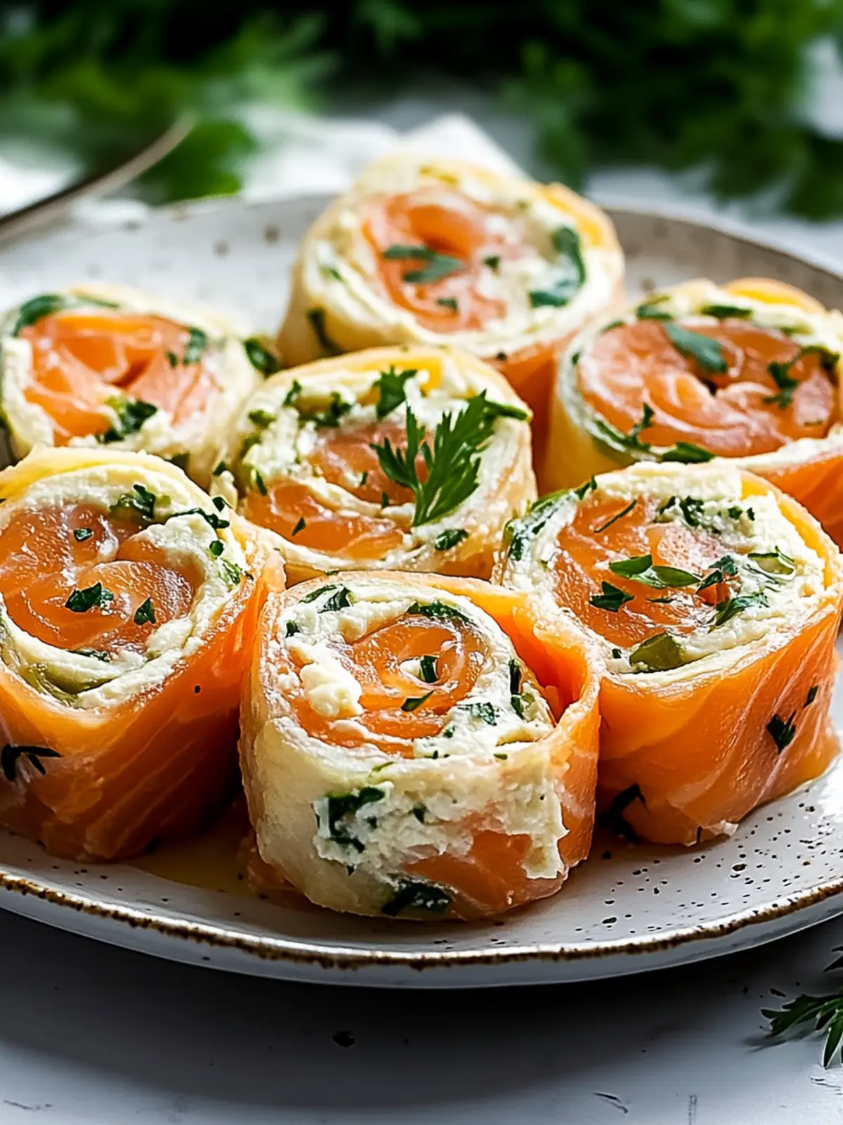 Stuffed Salmon Pinwheels