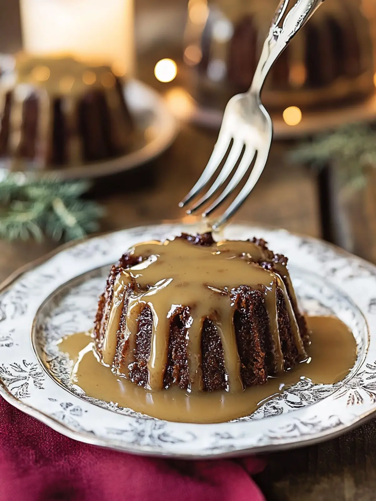 Figgy Pudding with Sticky Toffee Sauce