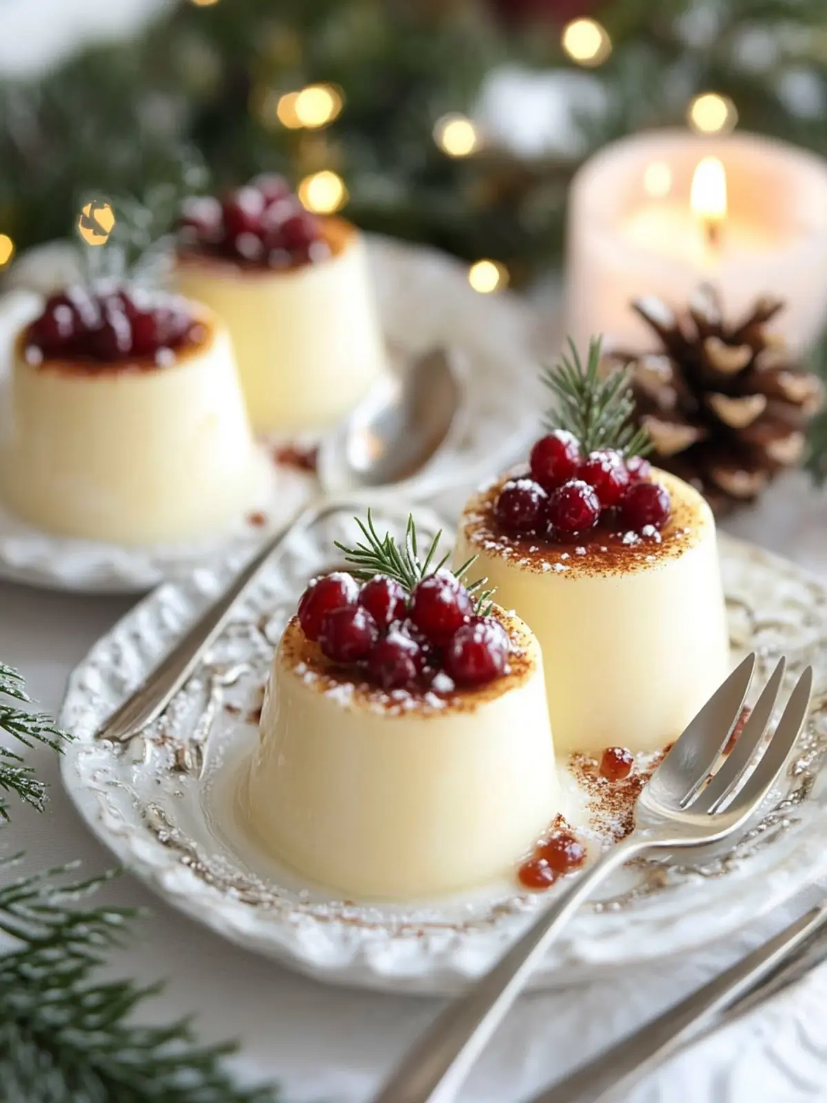 Eggnog Panna Cotta