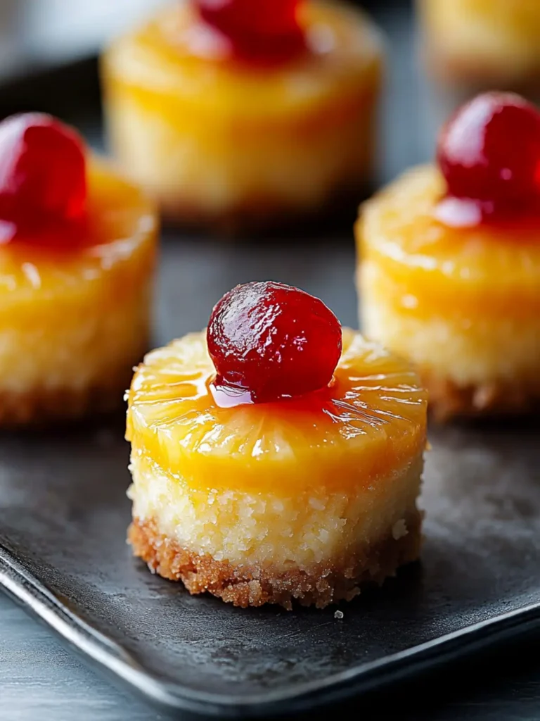 Mini Pineapple Upside Down Cheesecakes (Sweet, Tangy & Totally Irresistible!)