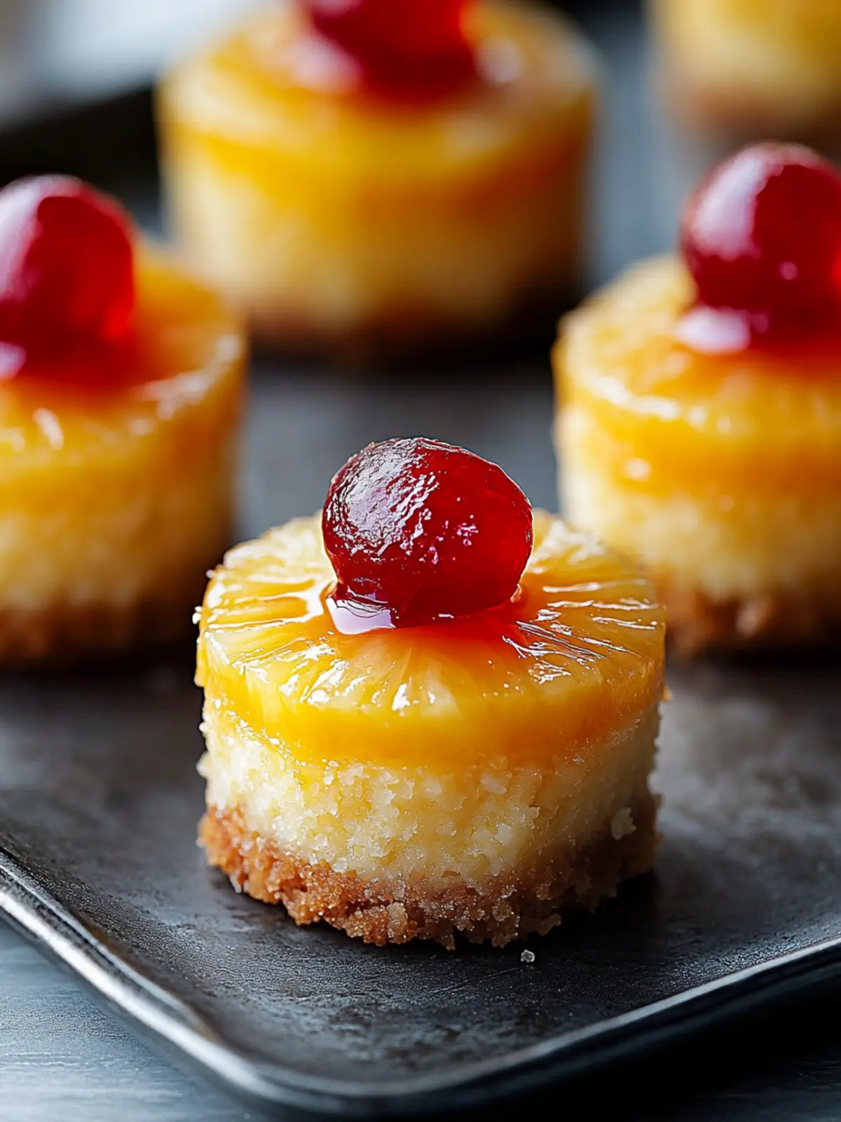 Mini Pineapple Upside Down Cheesecakes (Sweet, Tangy & Totally Irresistible!)