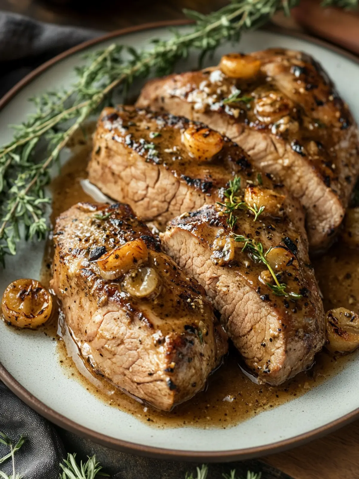 Savory Dijon Pork Tenderloin