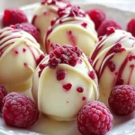 White Chocolate Raspberry Cheesecake Balls