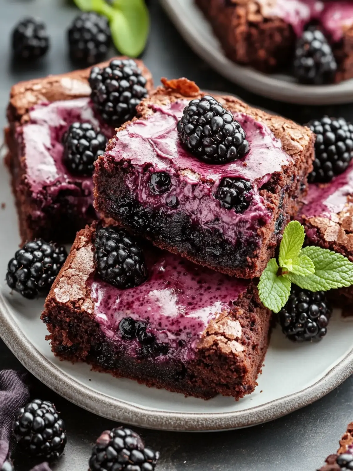 Decadent Blackberry Cream Cheese Brownies You’ll Love 3 Blackberry Cream Cheese Brownies