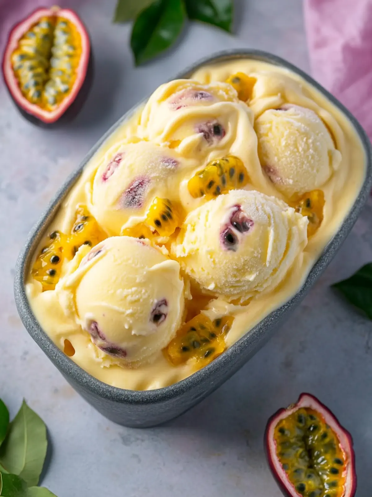Passion Fruit Ice Cream