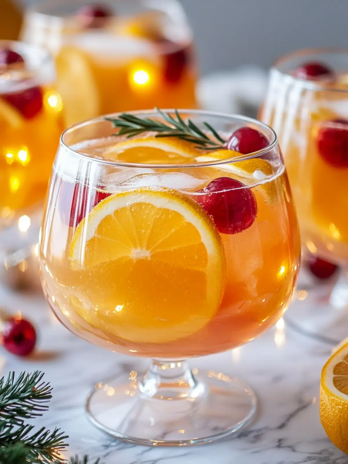 Festive Prosecco Punch Cocktail