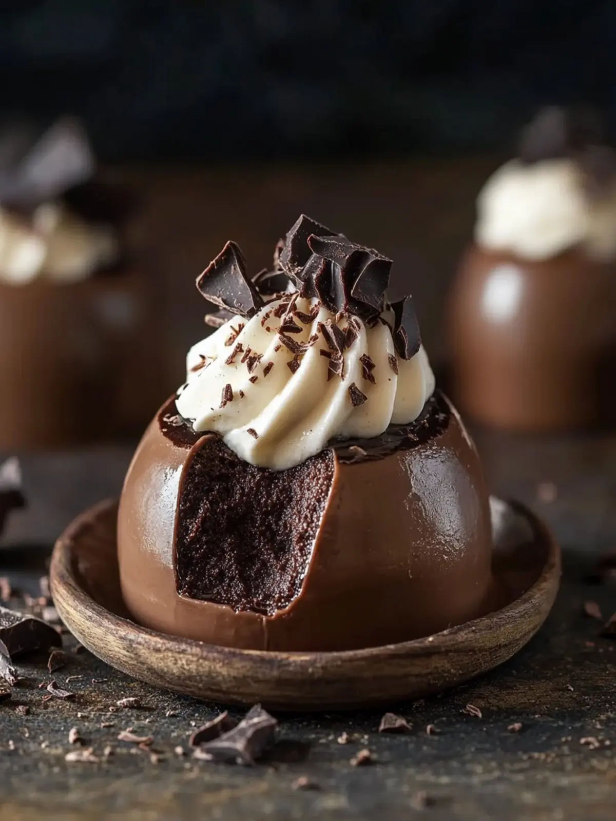 Chocolate Dome Mousse with Ganache
