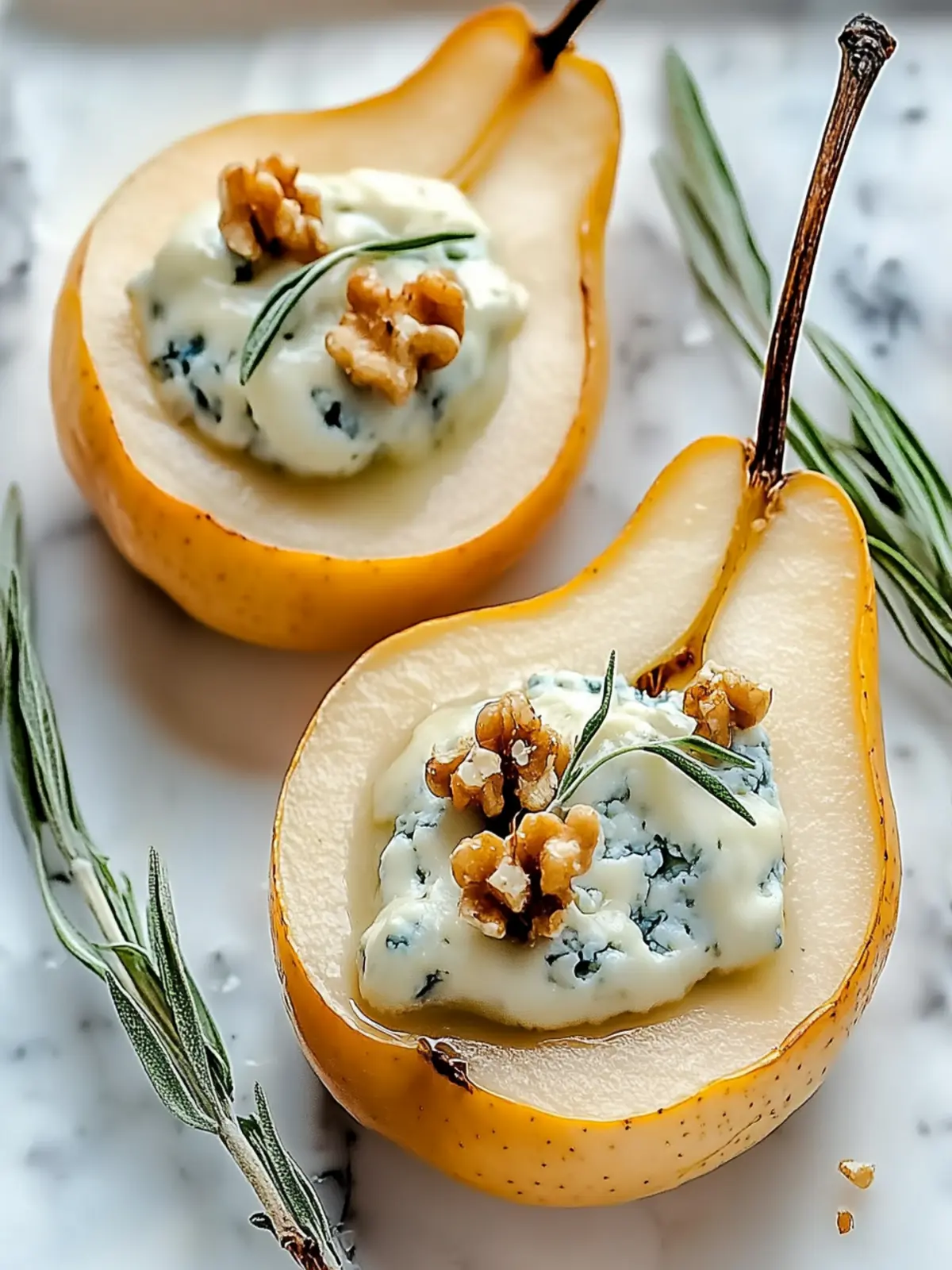 Indulge in Elegant Blue Cheese Stuffed Pears for Effortless Entertaining 5 Indulge in Elegant Blue Cheese Stuffed Pears
