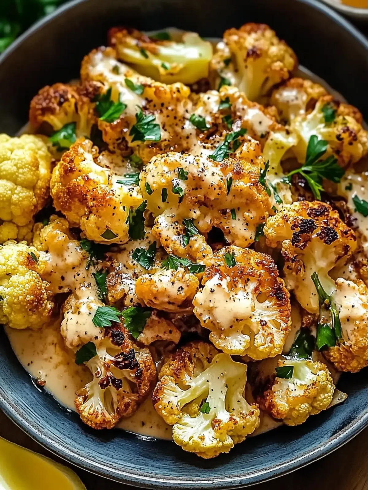 Moroccan Cauliflower with Tahini-Honey