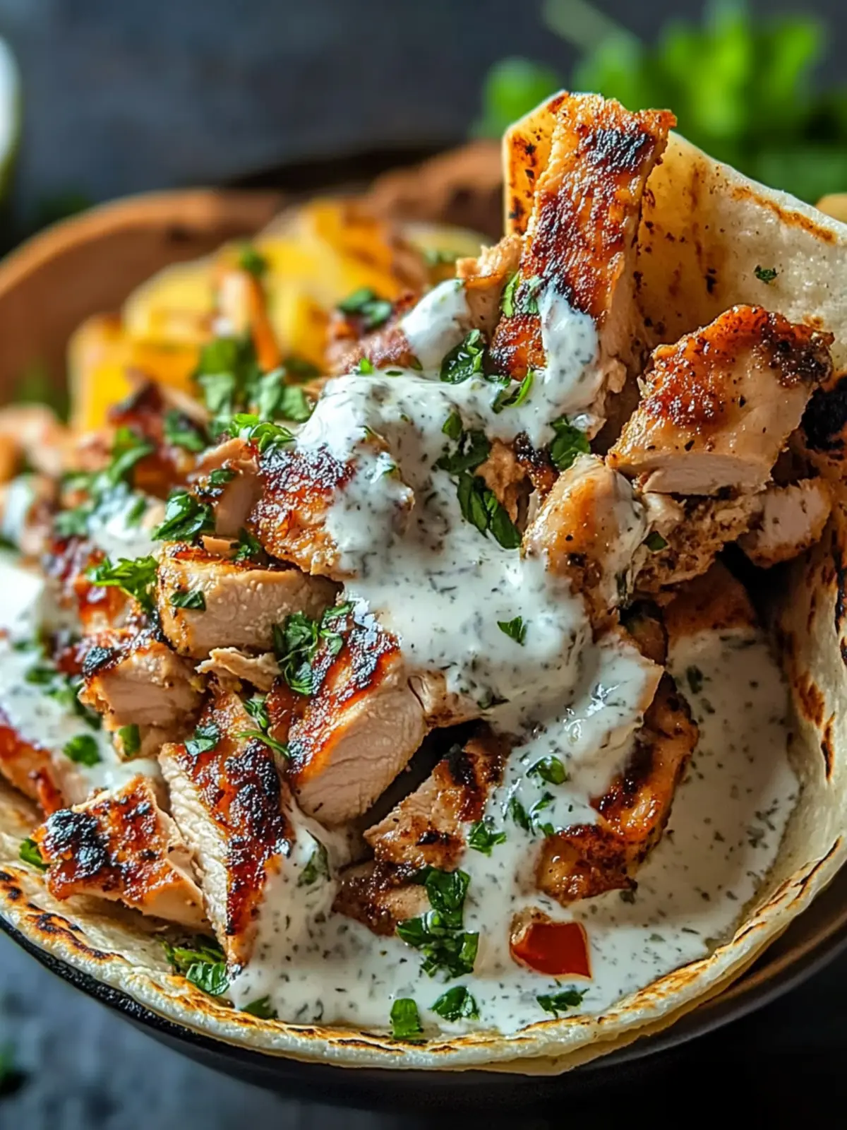 Savory Chicken Shawarma with Garlic Sauce Recipe Made Easy 2 Chicken Shawarma with Garlic Sauce Recipe