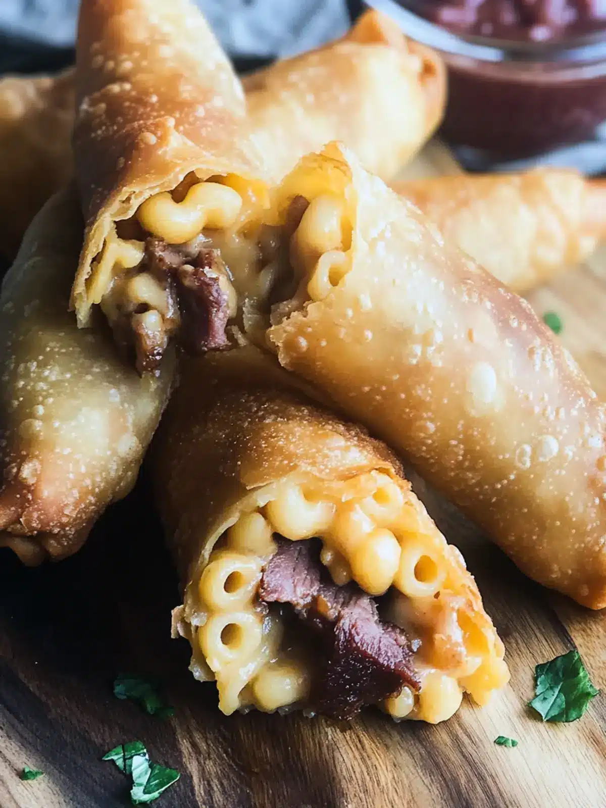 Brisket Mac and Cheese Egg Rolls That Are Irresistibly Crispy 2 Brisket Mac and Cheese Egg Rolls