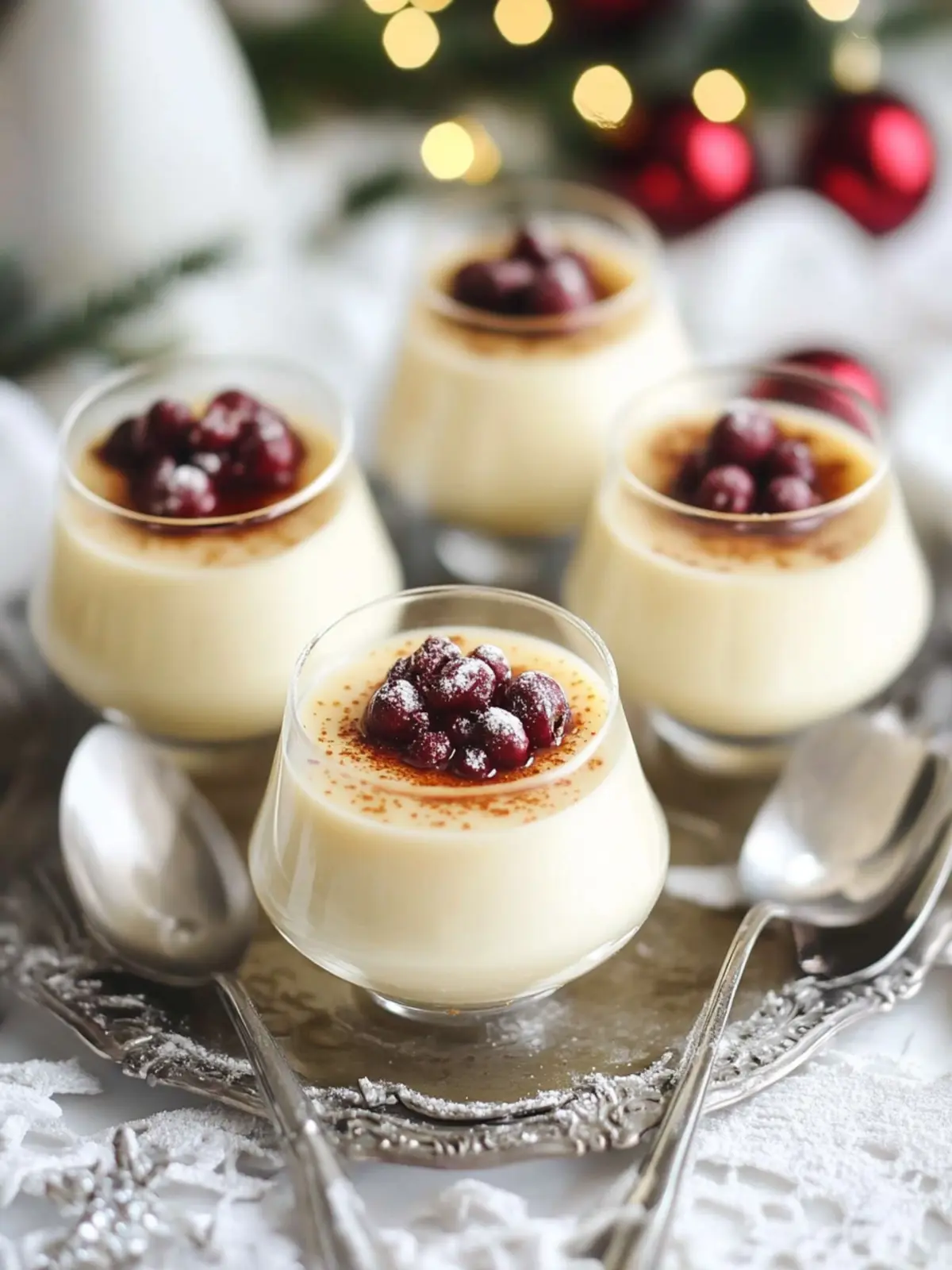 Eggnog Panna Cotta