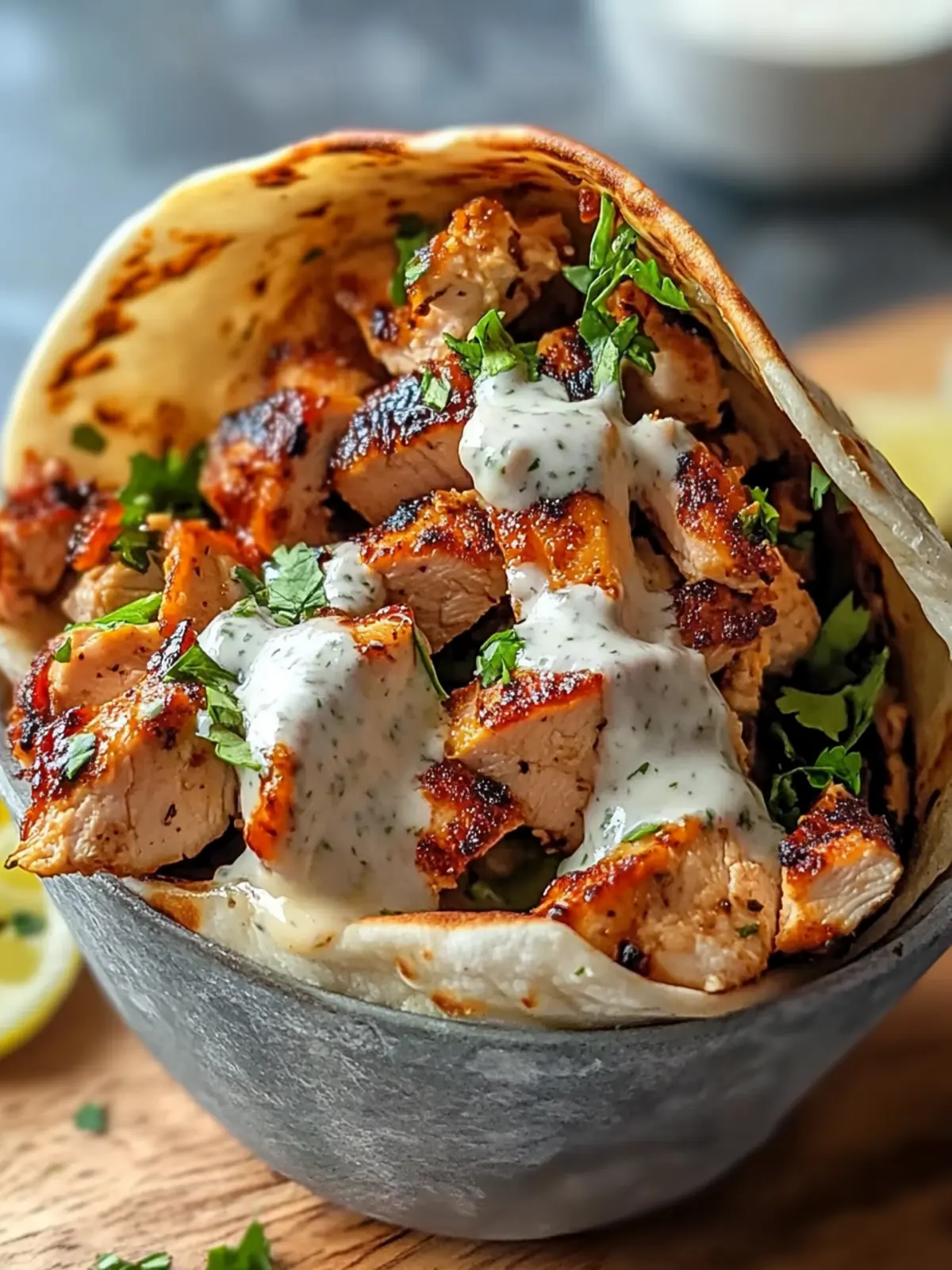 Savory Chicken Shawarma with Garlic Sauce Recipe Made Easy 4 Chicken Shawarma with Garlic Sauce Recipe