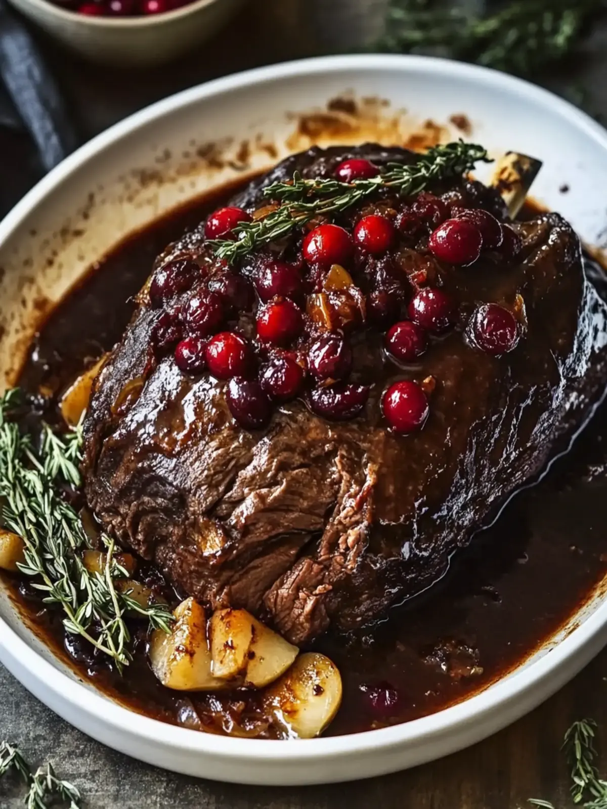 Succulent Braised Beef Roast with Cranberry Balsamic Glaze 3 Braised Beef Roast with Cranberry Balsamic Glaze