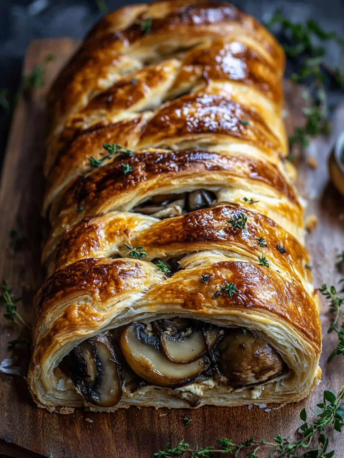 Mushroom Gruyère Puff Braid: A Showstopper for Any Gathering 3 Mushroom Gruyère Puff Braid