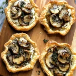 Mushroom, Shallot and Herbed Goat Cheese Tarts