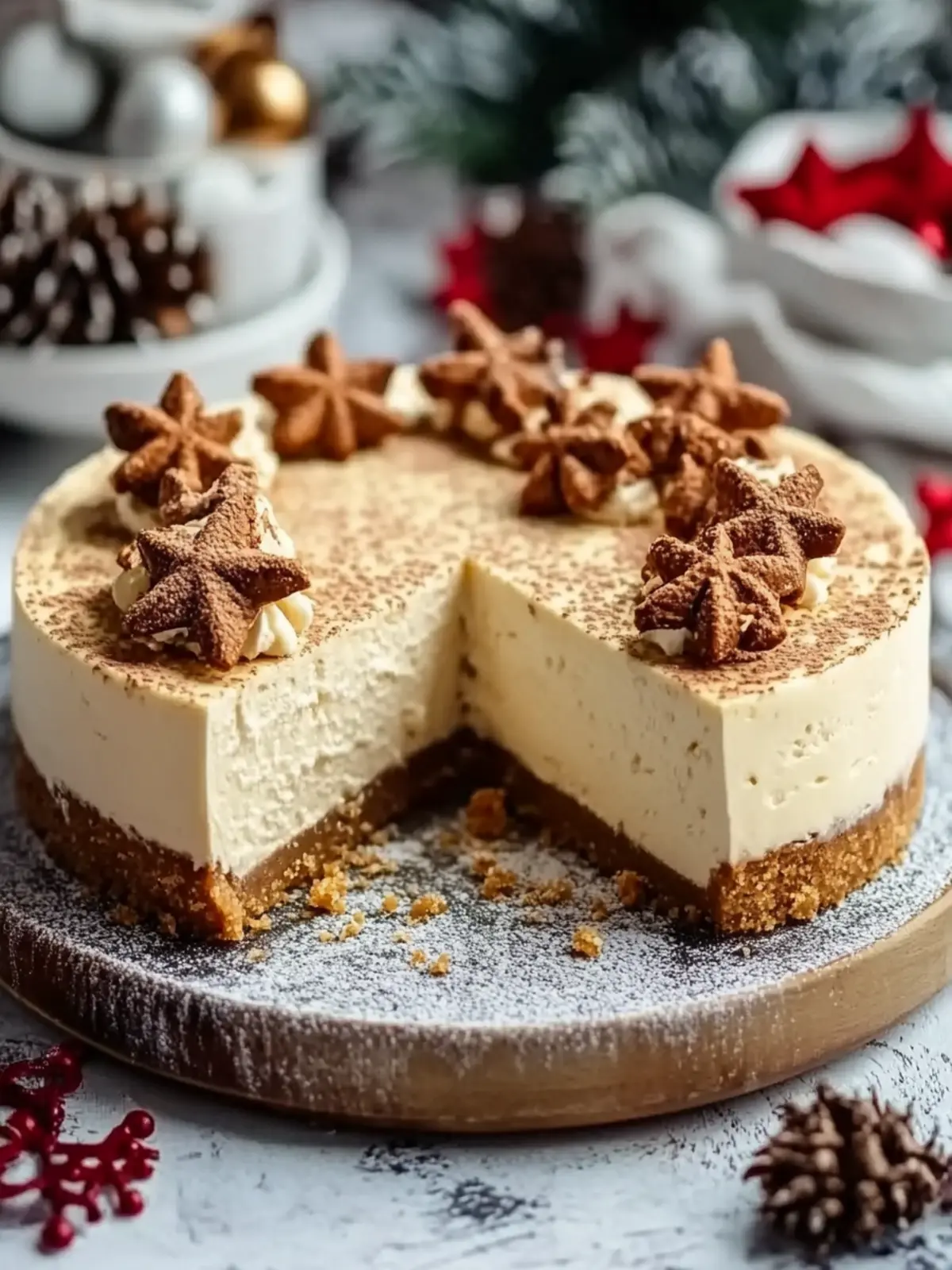 Easy Creamy Gingerbread Cheesecake
