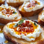 Sweet and Spicy Whipped Feta Crostini with Hot Honey Bliss 7 Sweet and Spicy Whipped Feta Crostini with Hot Honey