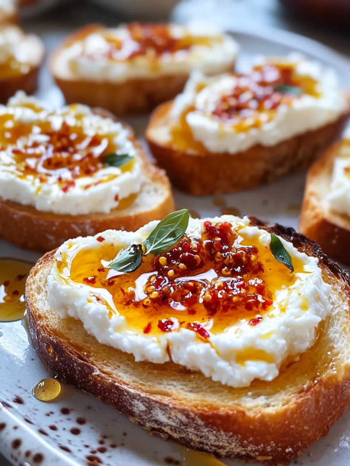 Sweet and Spicy Whipped Feta Crostini with Hot Honey Bliss 5 Sweet and Spicy Whipped Feta Crostini with Hot Honey