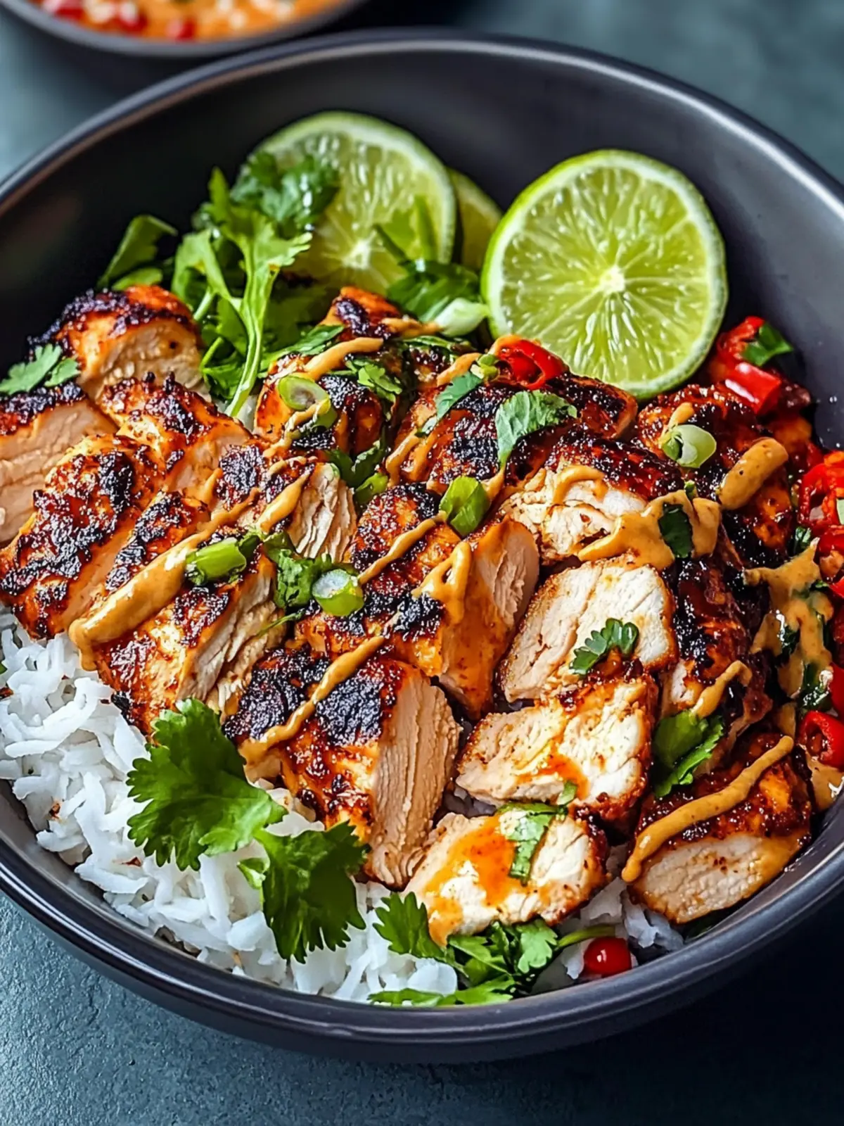 Sweet Chili Chicken Coconut Lime Drizzle