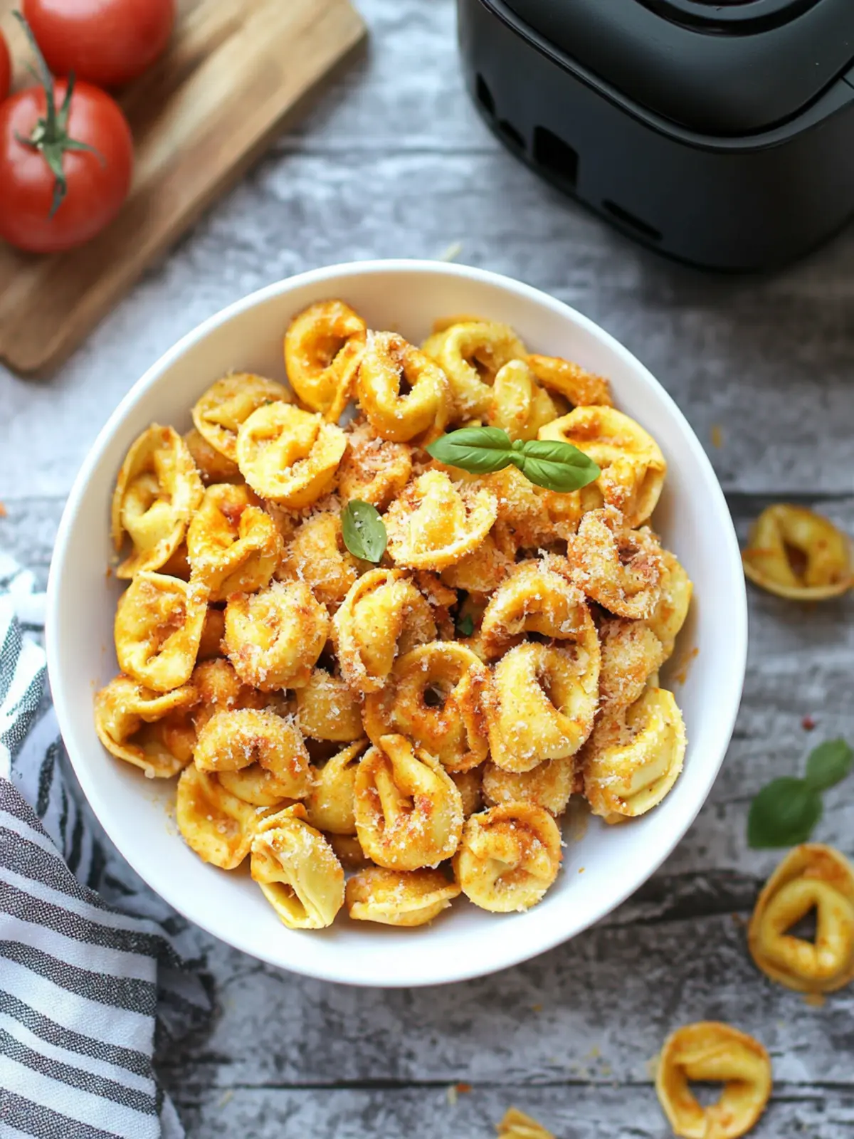 Cheesy and Crispy Air Fryer Tortellini: Snack Attack Delight! 3 Cheesy And Crispy Air Fryer Tortellini