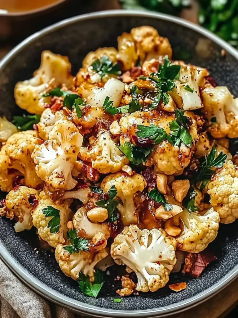 Moroccan Cauliflower with Tahini-Honey