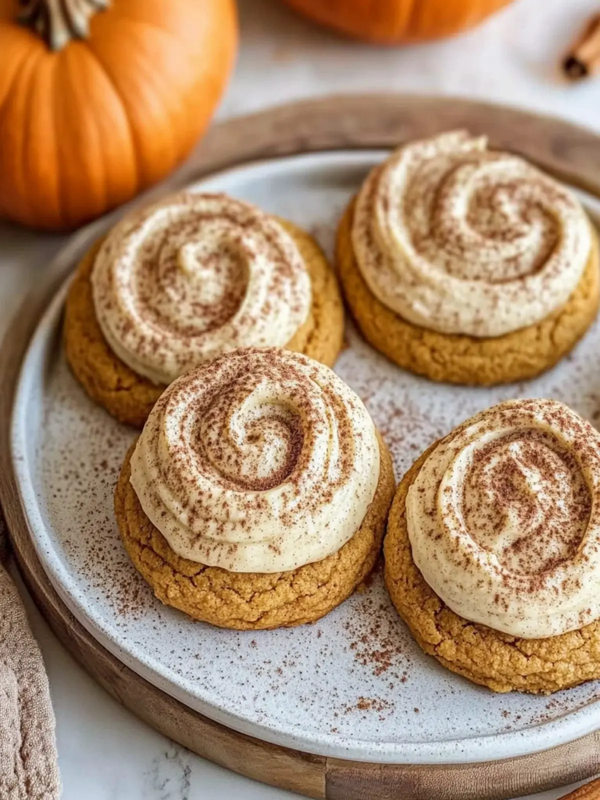 Soft Pumpkin Cookies with Cinnamon Frosting for Cozy Fall Days 4 Soft Pumpkin Cookies with Cinnamon Frosting