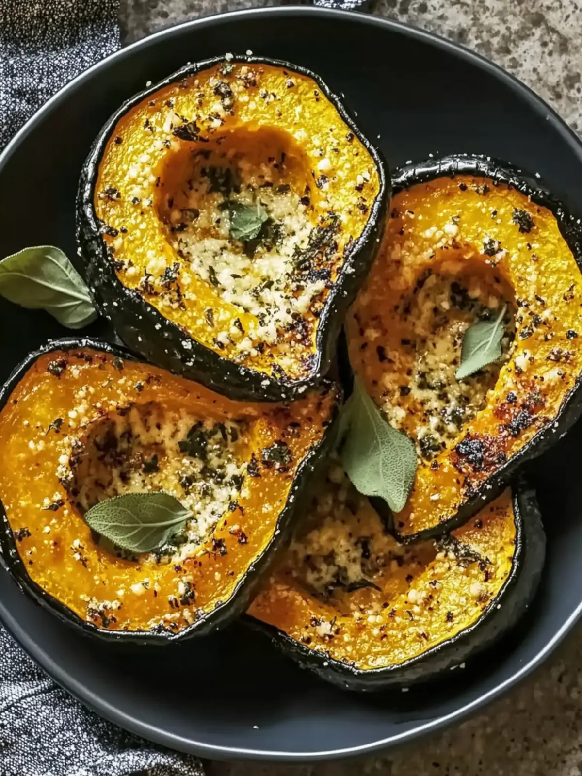 Parmesan Herb Roasted Acorn Squash: A Comforting Delight 4 Parmesan Herb Roasted Acorn Squash