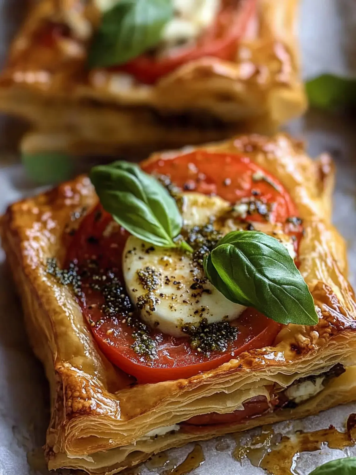 Tasty Caprese Puff Pastry – The Perfect Easy Appetizer! 5 Tasty Caprese Puff Pastry