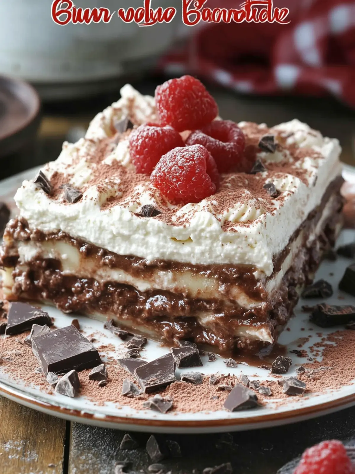 Baileys Chocolate Lasagna