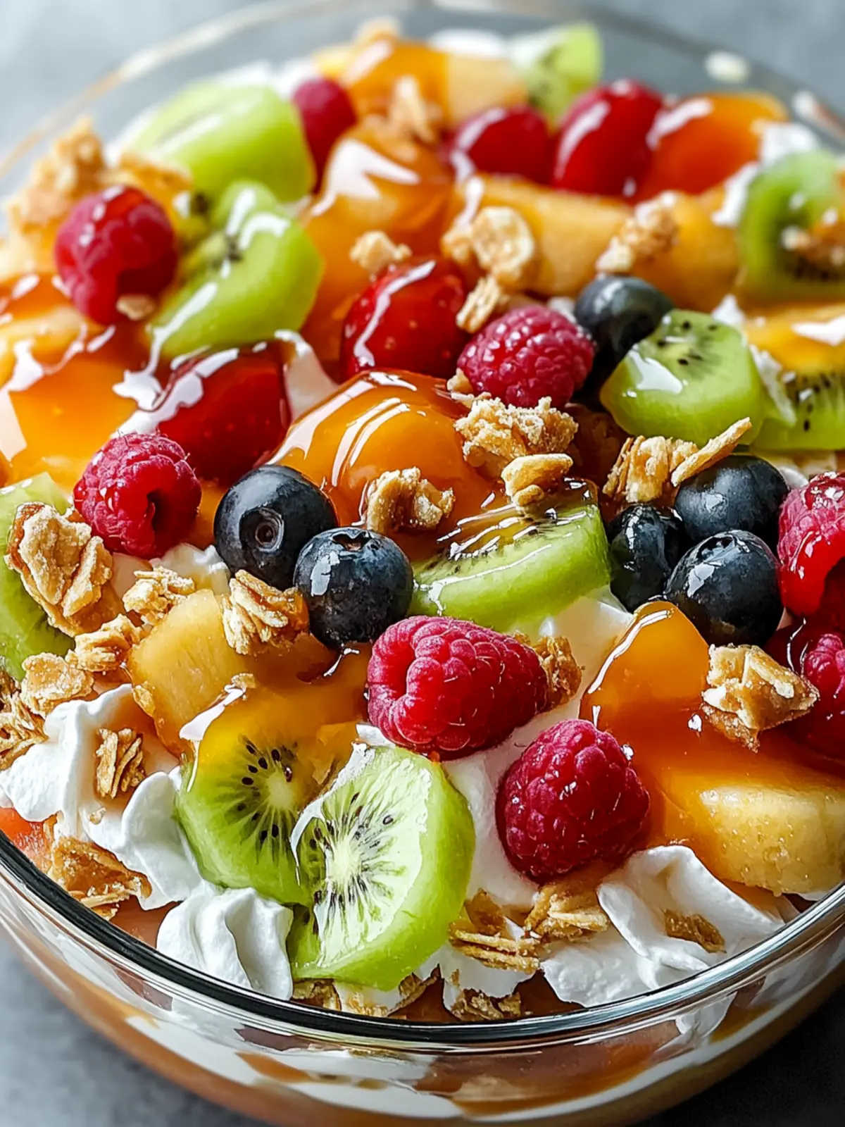 Caramel Crunch Cheesecake Fruit Salad