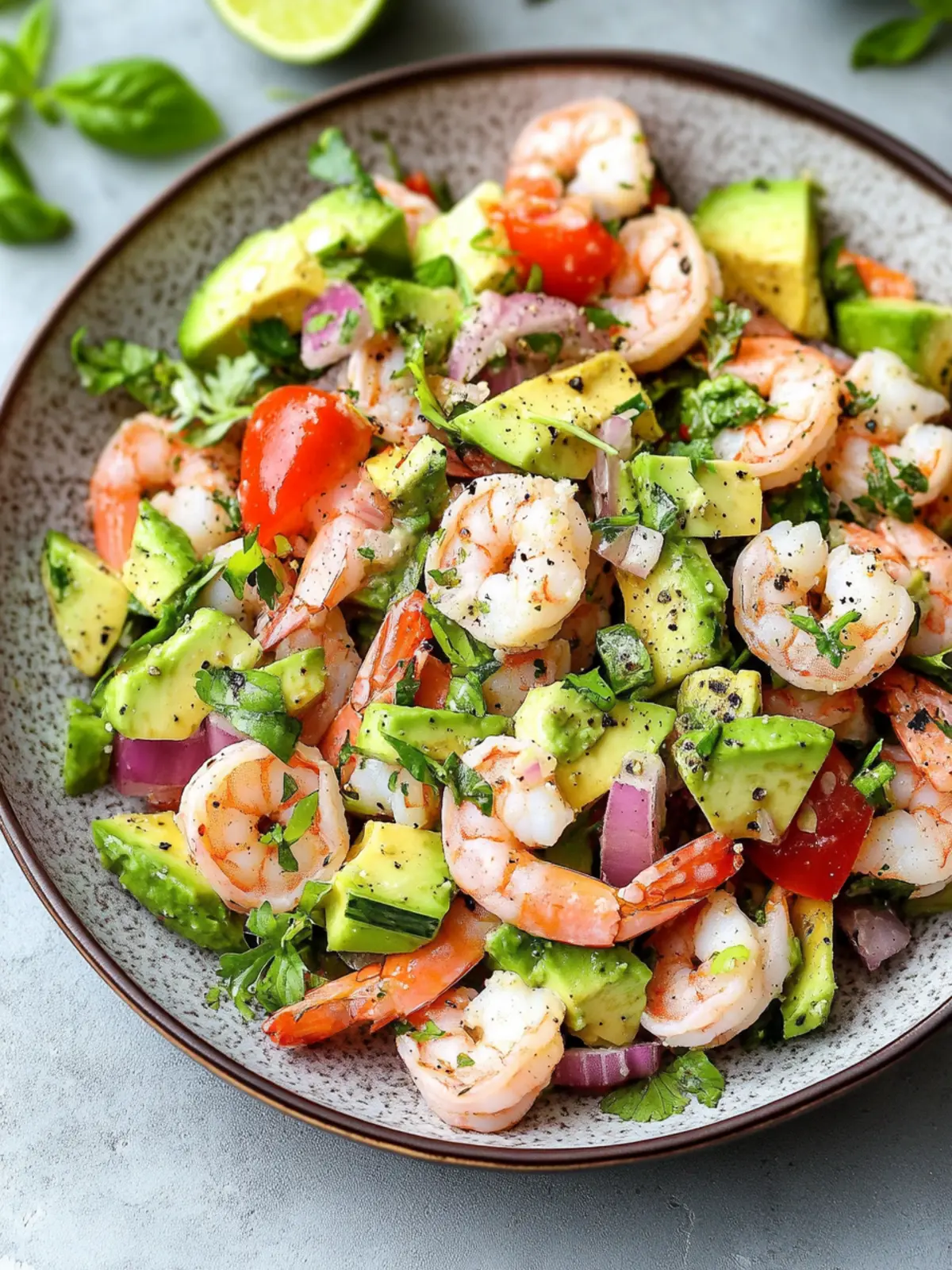 Quick Cold Shrimp & Avocado Salad No Mayo for Summer Bliss 4 Quick Cold Shrimp & Avocado Salad (No Mayo)