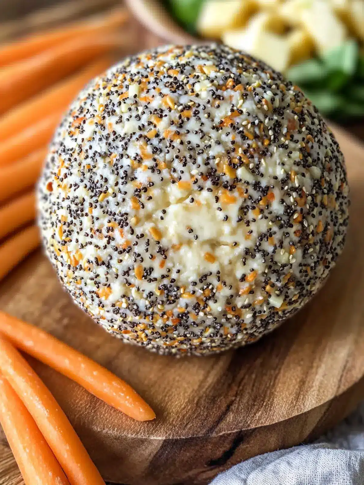 Everything Bagel Cheese Ball: Your New Favorite Keto Snack 2 Everything Bagel Cheese Ball