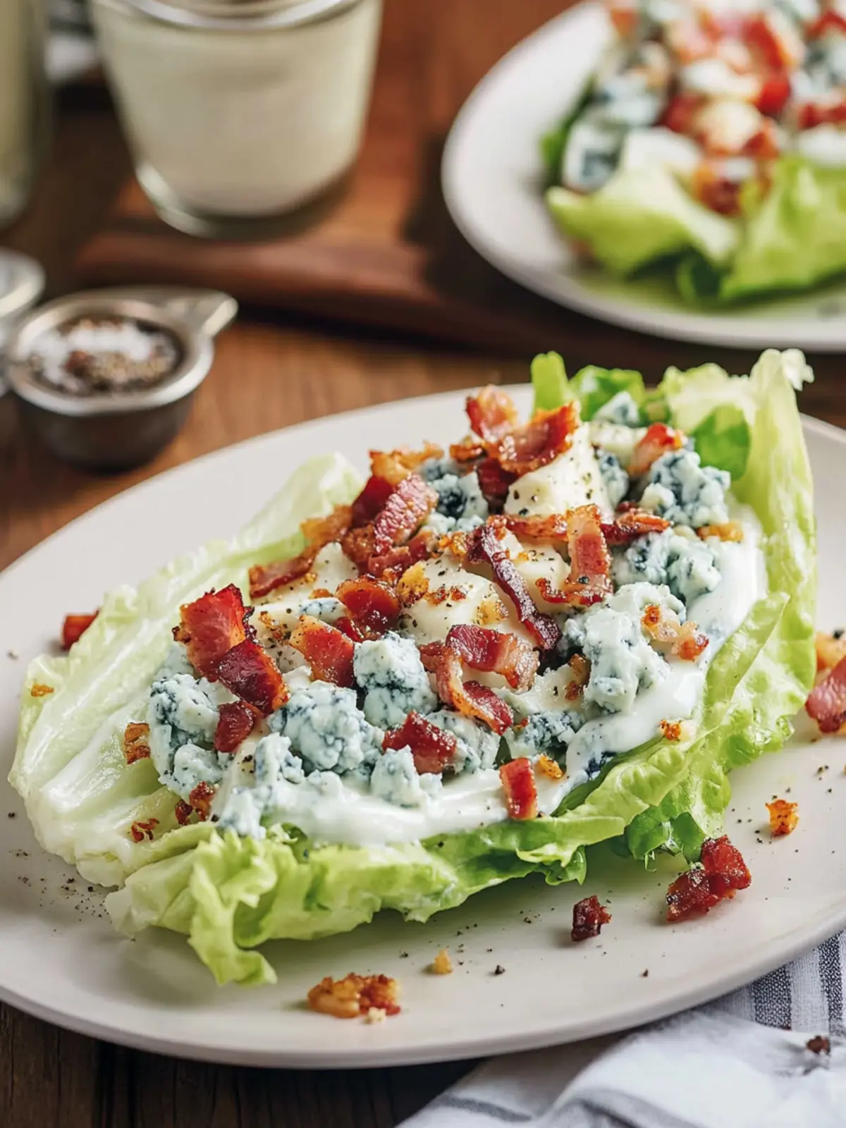 Savor Classic Wedge Salad with Blue Cheese and Bacon Delight 2 Classic Wedge Salad with Blue Cheese and Bacon
