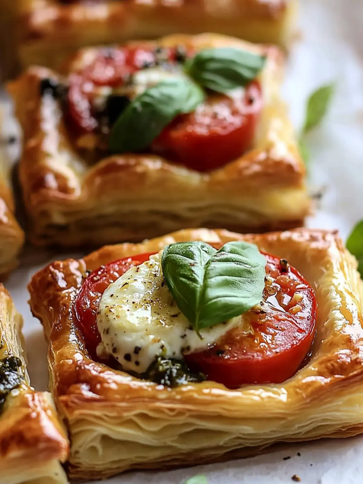 Tasty Caprese Puff Pastry – The Perfect Easy Appetizer! 3 Tasty Caprese Puff Pastry