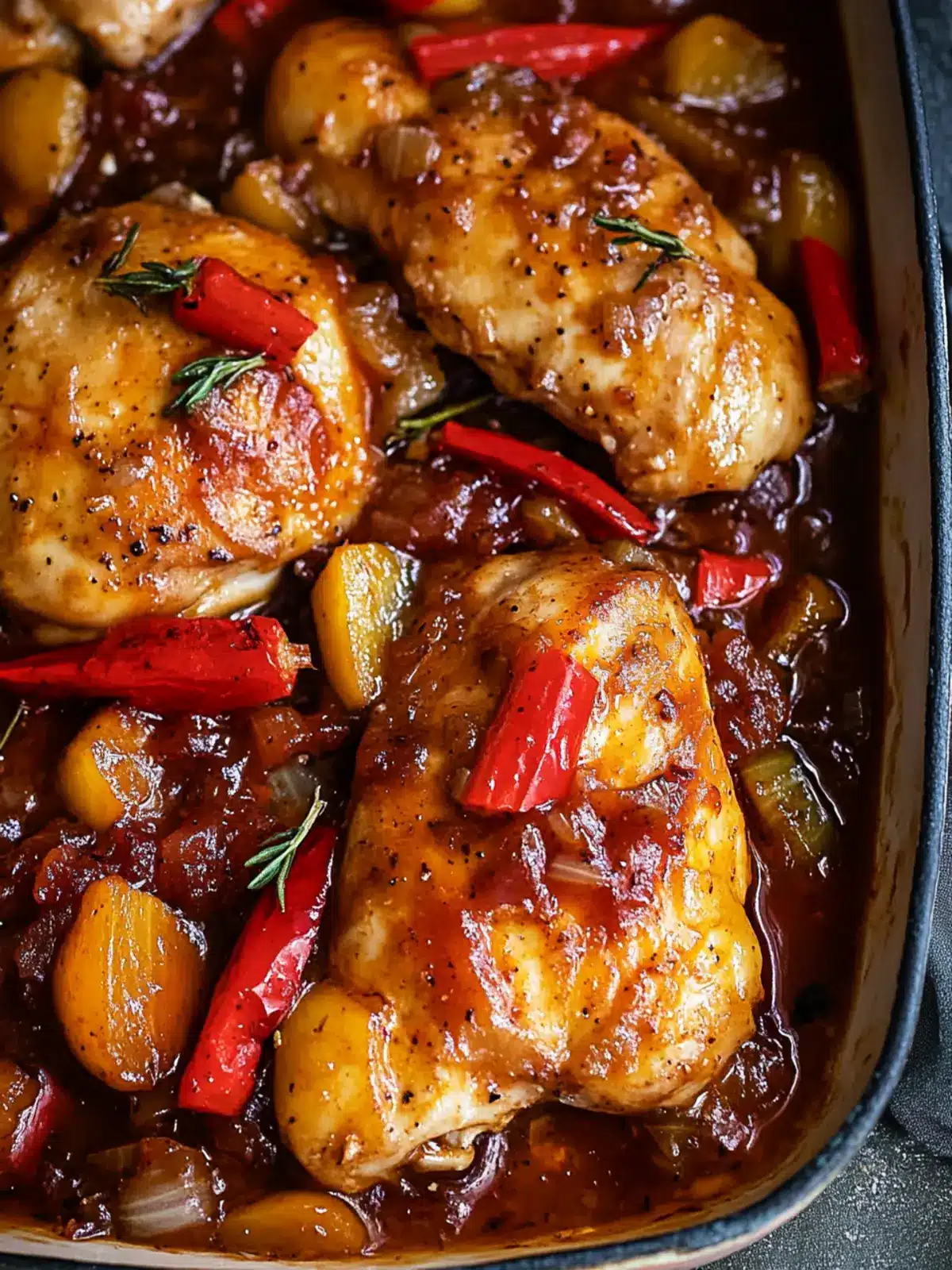 Sweet and Tangy Braised Catalina Chicken